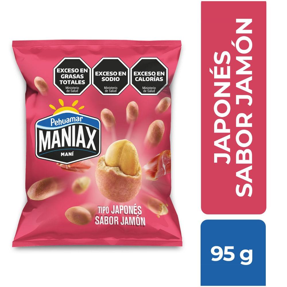 MANI JAPONES JAMON MANIAX x 95g