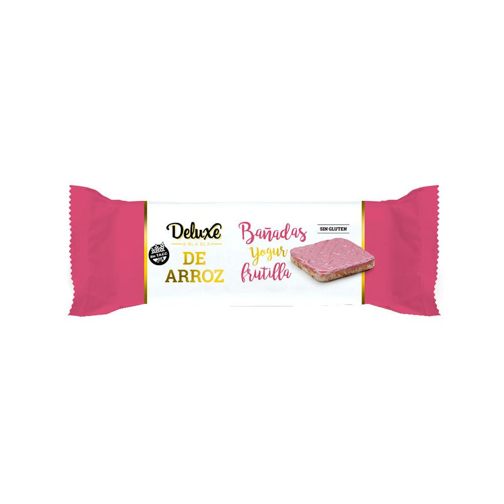 GALLETITAS DE ARROZ BAÑADA C/YOGUR FRUTILLA DELUXE