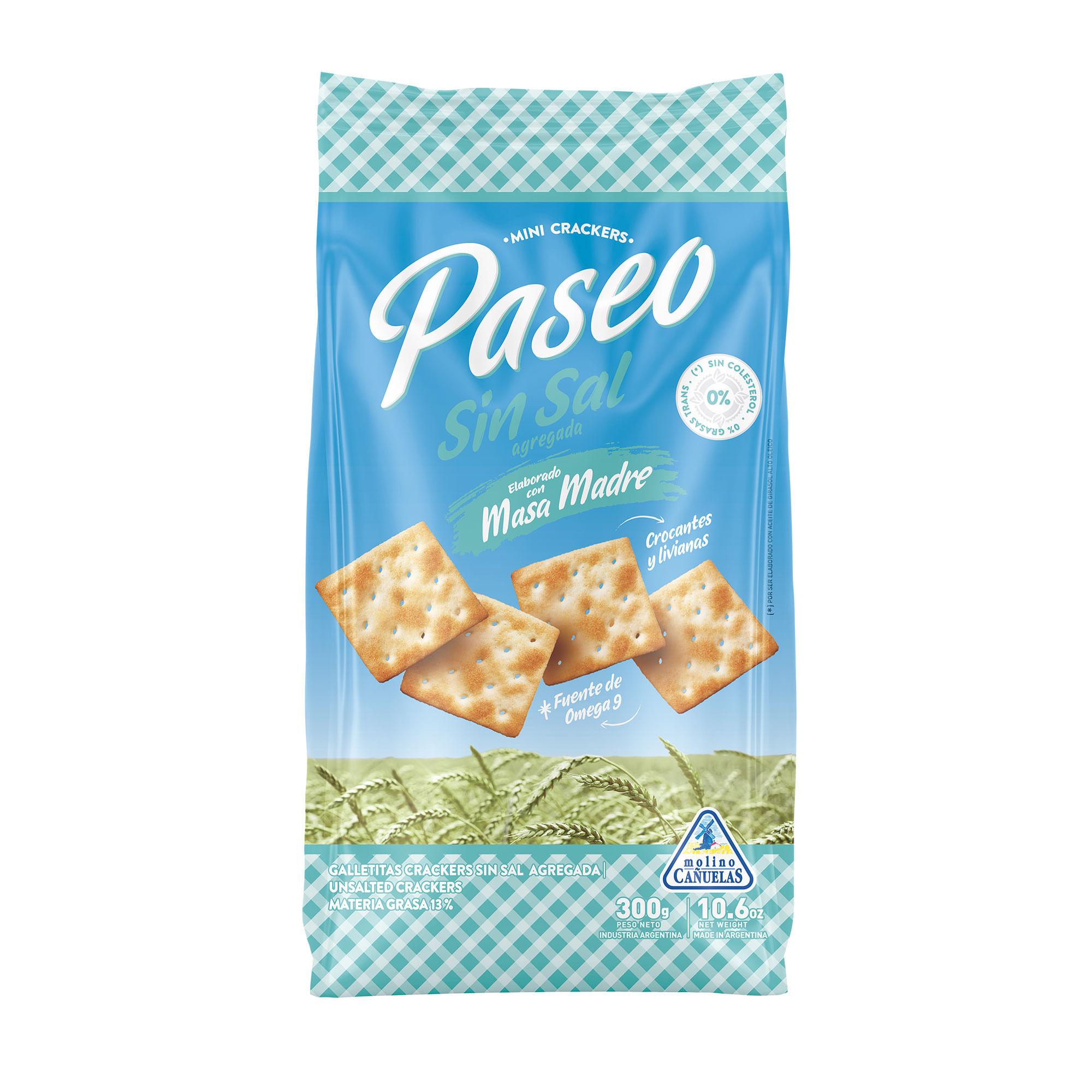 GALLETITAS PASEO SIN SAL x 300g