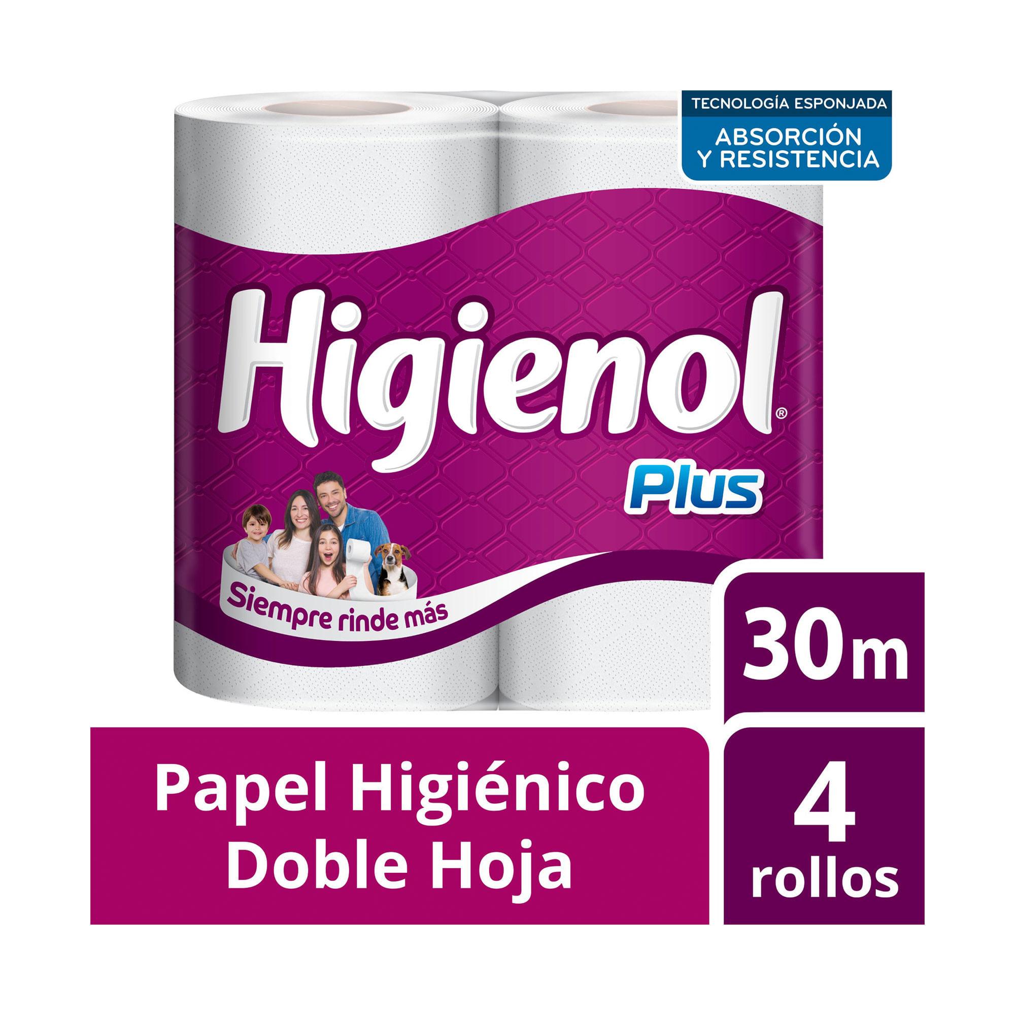 PAPEL HIGIENICO MANZANILLA PLUS HIGIENOL x 30m