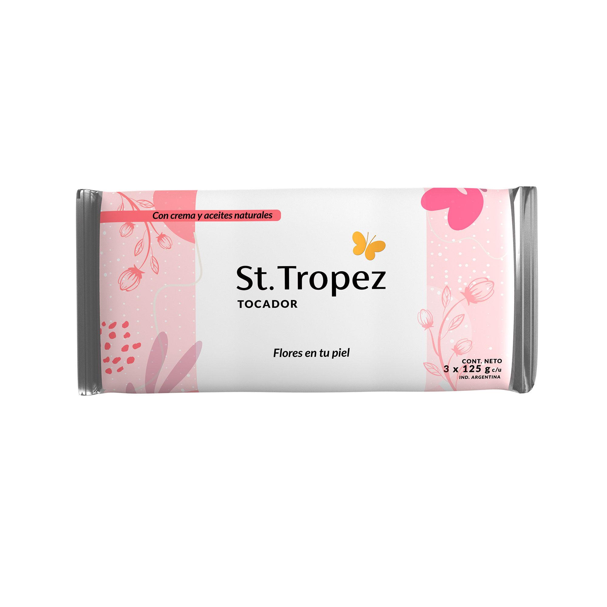 JABON FLORES EN TU PIEL ST TROPEZ 3x125 g