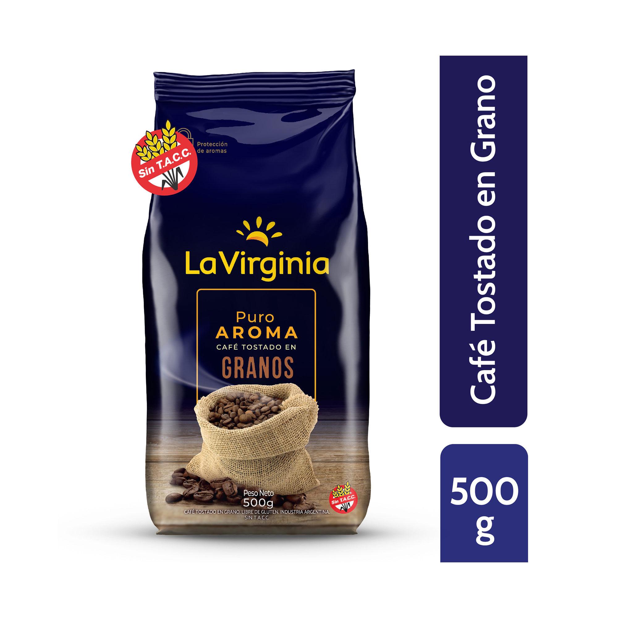 CAFE LA VIRGINIA PURO AROMA GRANO x 500g