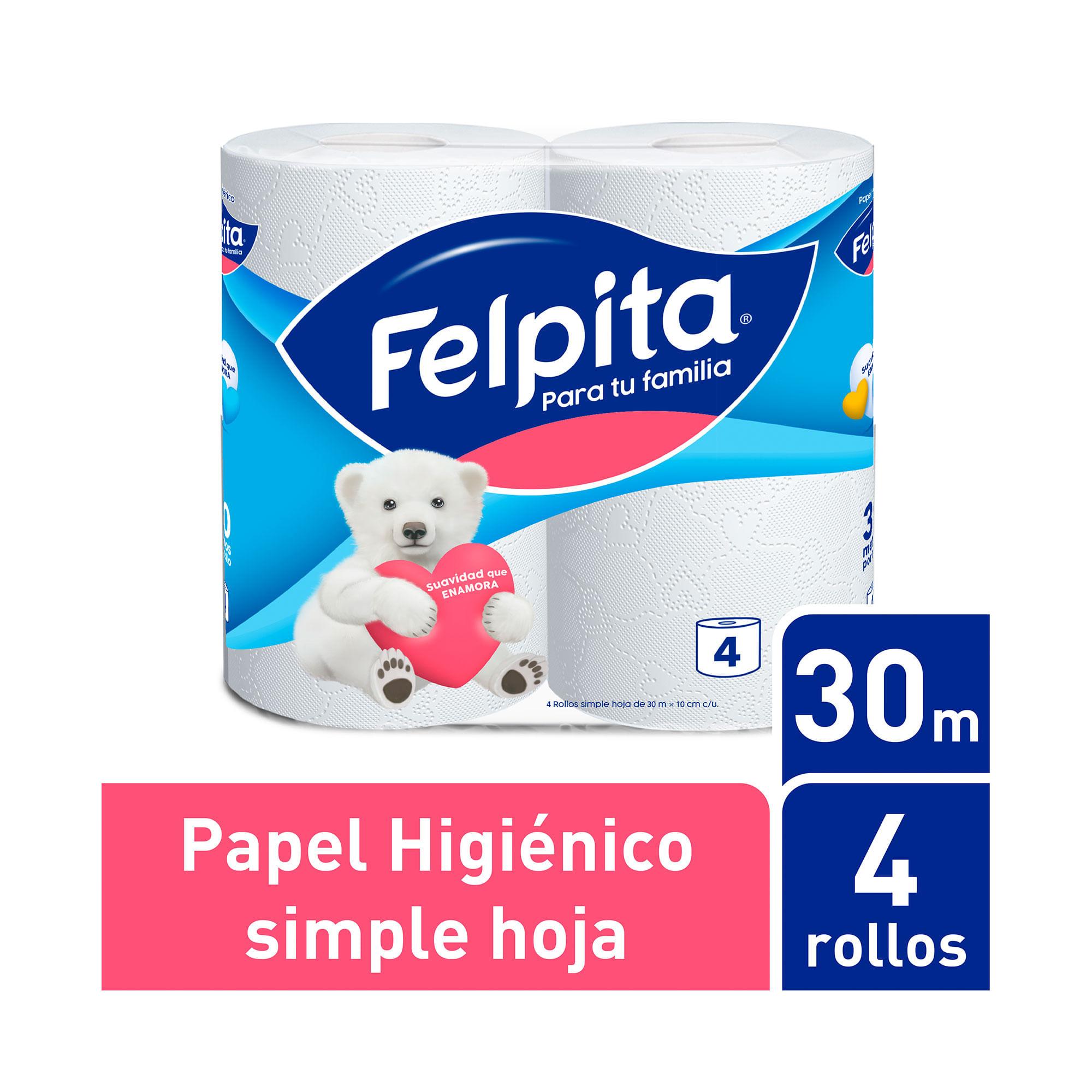 PAPEL HIGIENICO FELPITA 4x30mts