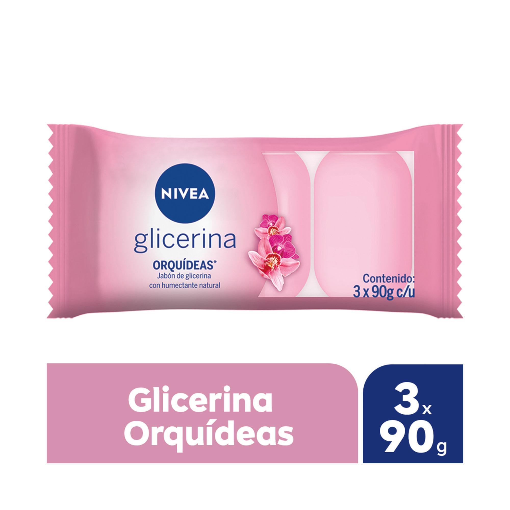 JABON GLICERINA ORQUIDEAS NIVEA 3 x 90g