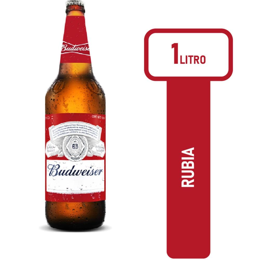 CERVEZA BUDWEISER x 1L