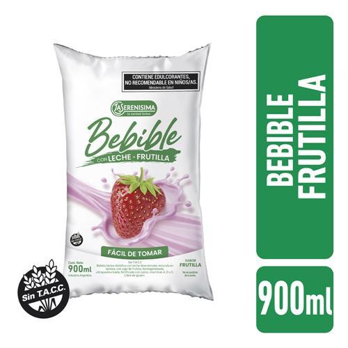 BEBIDA LACTEA 0% FRUTILLA LA SERENISIMA x900ml