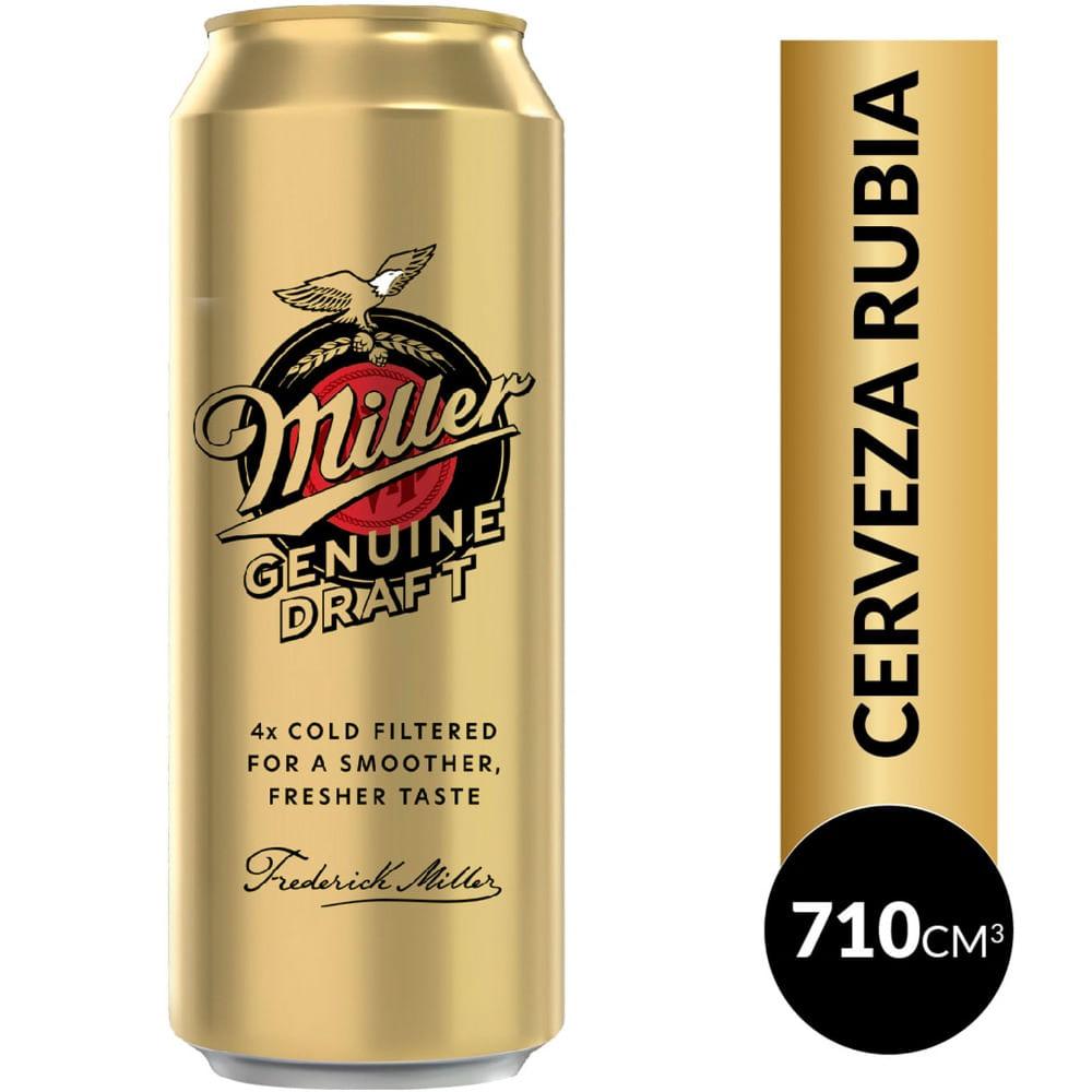 CERVEZA RUBIA MILLER x710ml