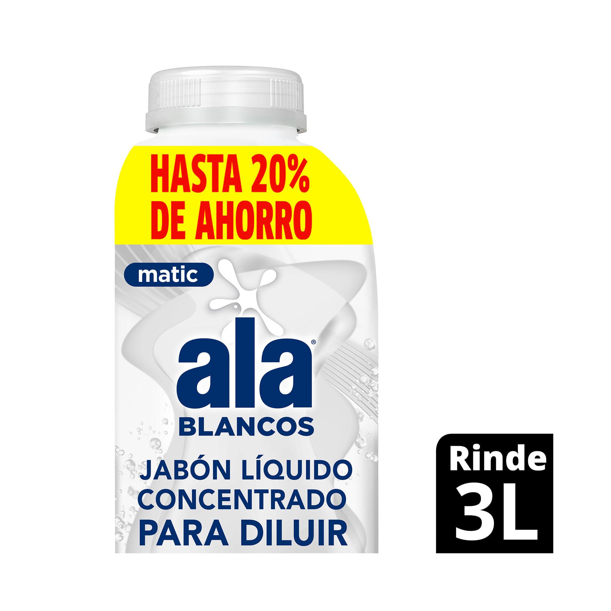 JABON LIQ P/DILUIR MAS BLANCOS ALA 500ml