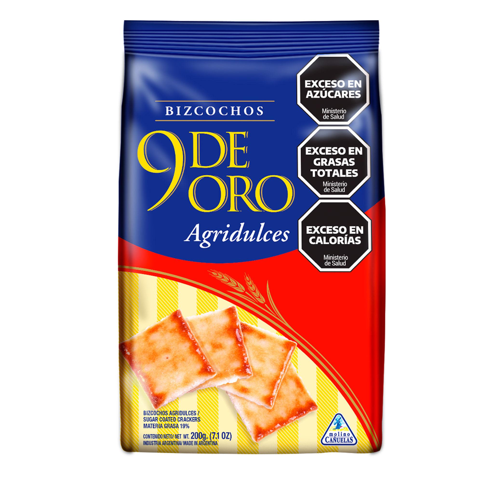 BIZCOCHOS 9 DE ORO AGRIDULCES x200grs