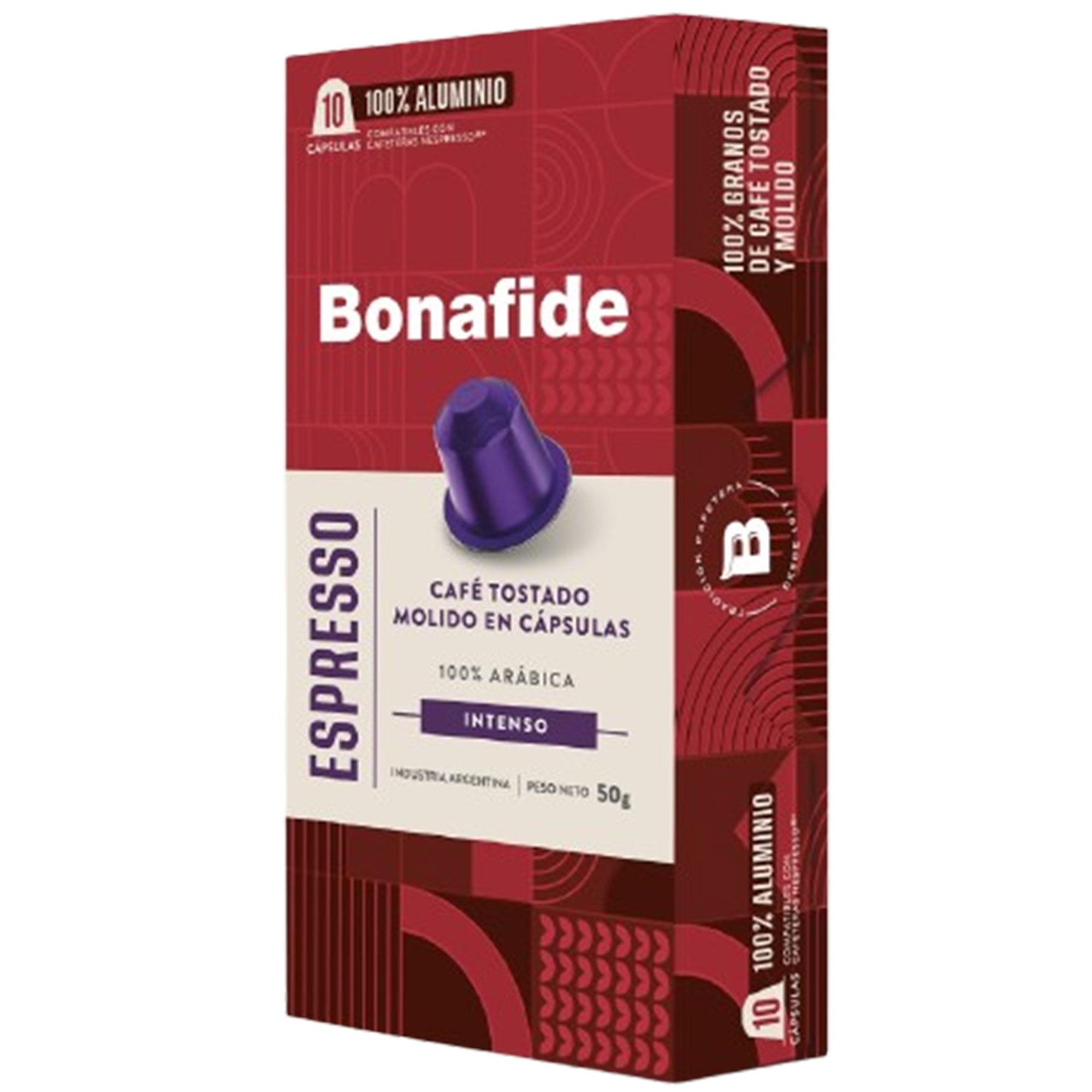 CAPSULAS ESPRESSO BONAFIDE x 10u