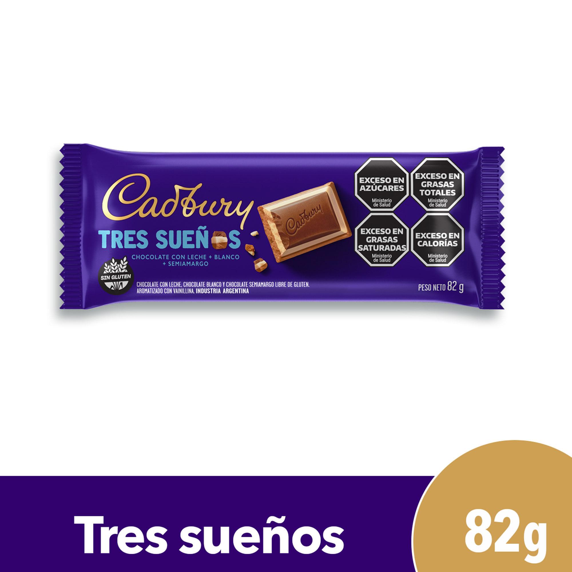 CHOCOLATE CADBURY TRES SUEÑOS x 82g