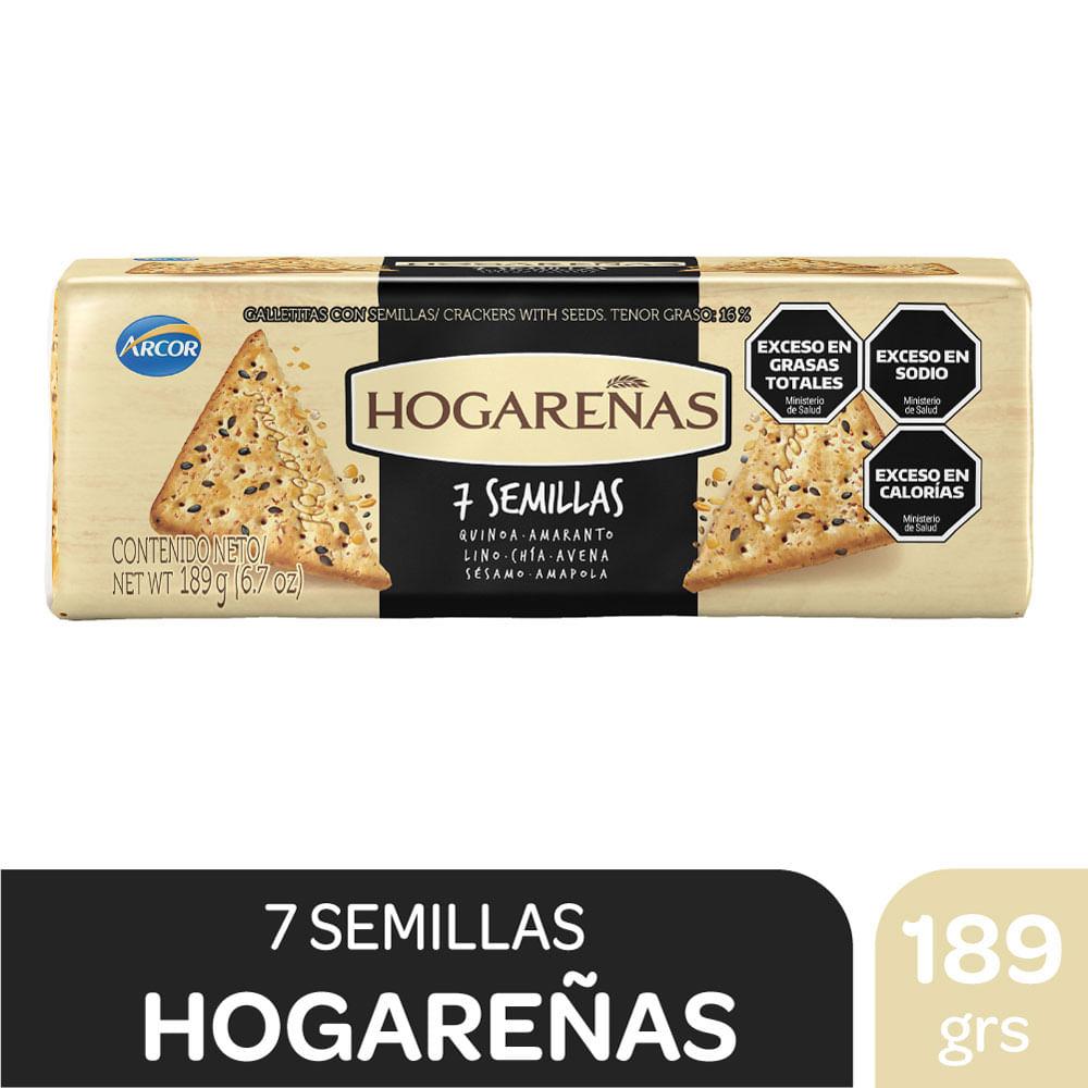 GALLETITAS 7 SEMILLAS HOGAREÑAS x 189grs