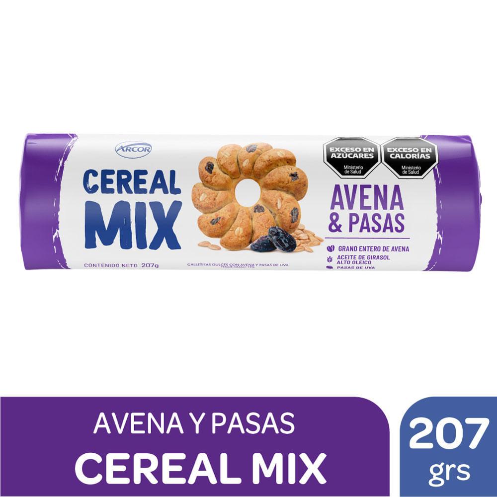 GALLETITAS CEREAL MIX AVENA Y PASAS x 207g
