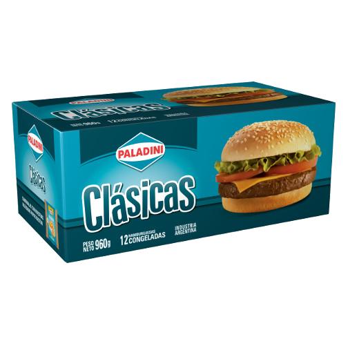HAMBURGUESA CLASICAS PALADINI x 12u