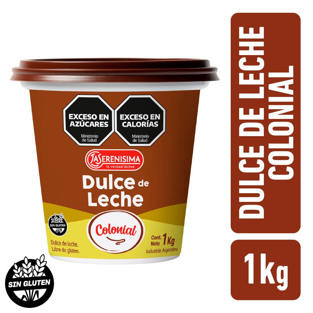 DULCE DE LECHE LA SERENISIMA COLONIAL x 1k