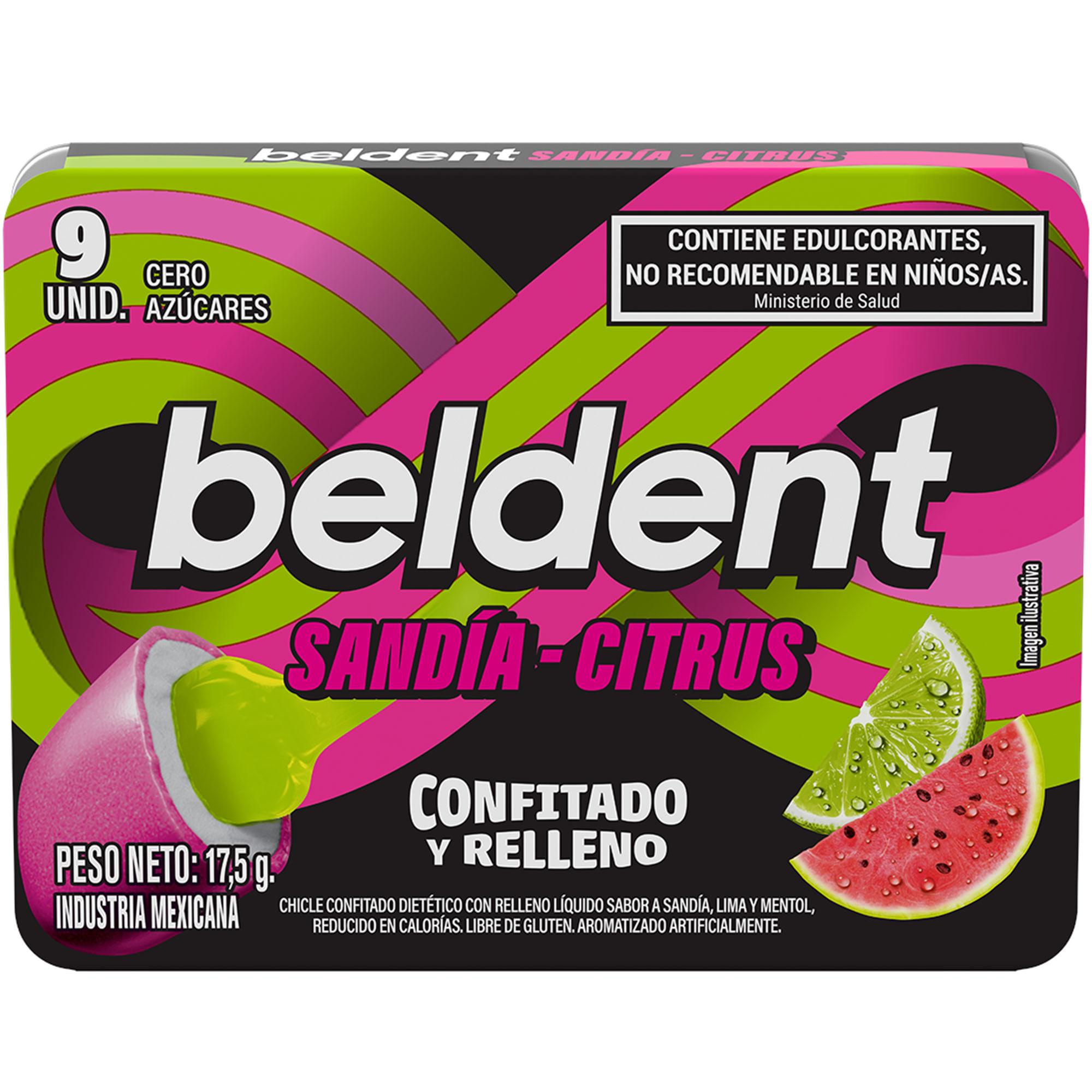 CHICLE CONFI/RELLENO SANDIA-CITRUS BELDENT X 17.5gr