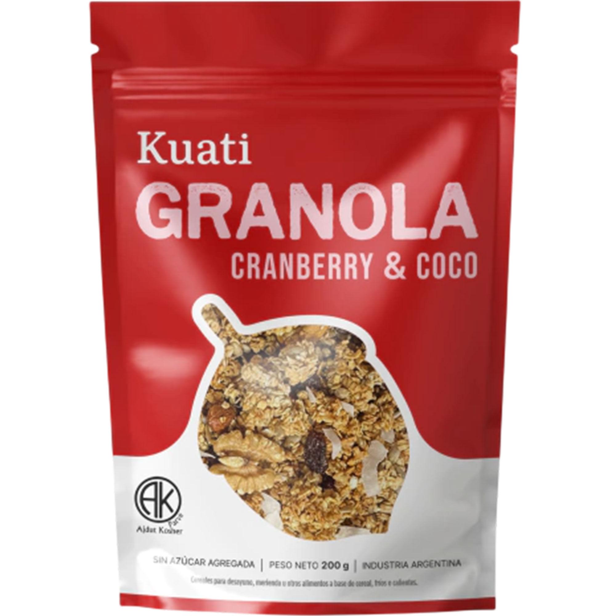GRANOLA CRANBERRY Y COCO ARAND KUATI x 200g