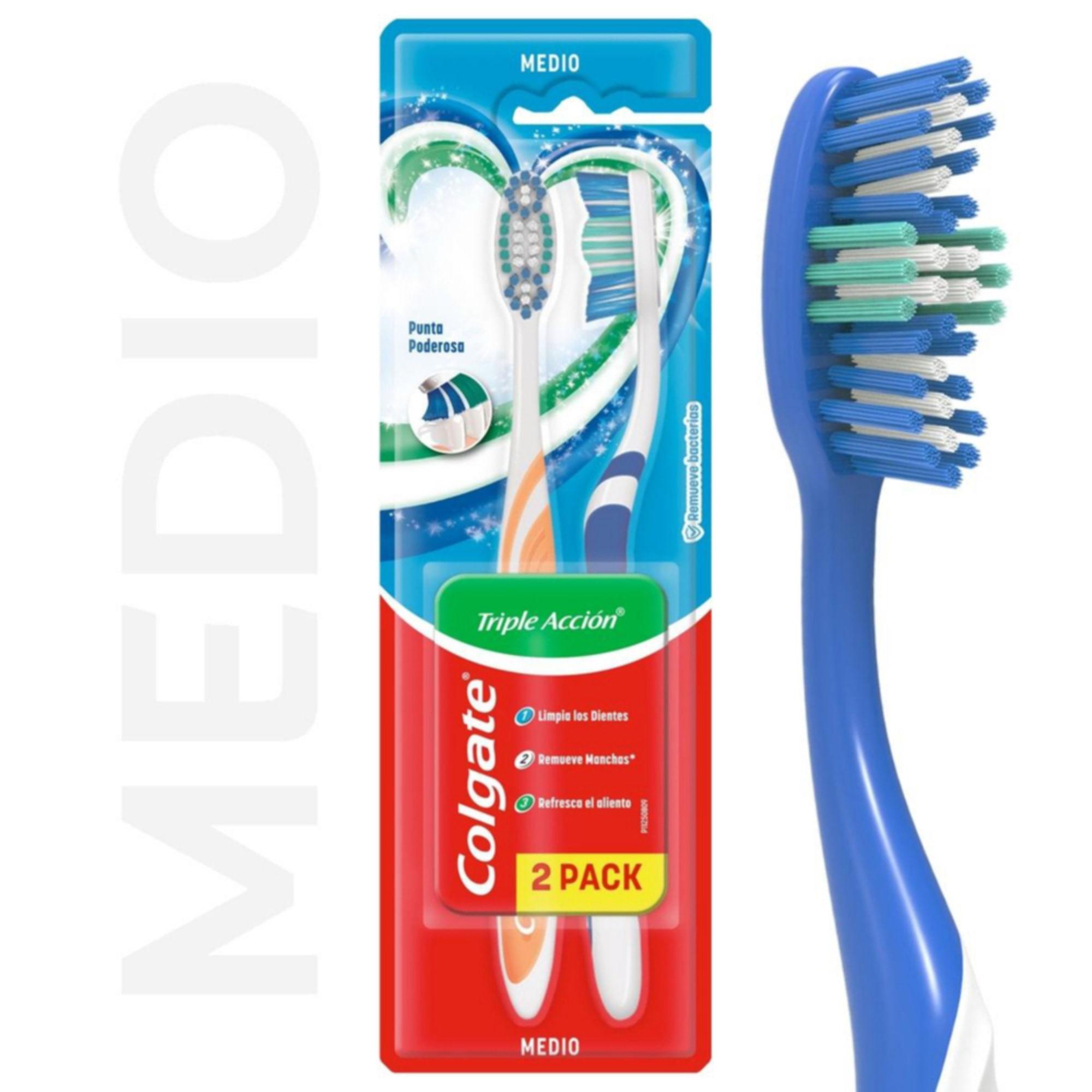 CEPILLO DENTAL 2x1 TRIPLE ACCION COLGATE