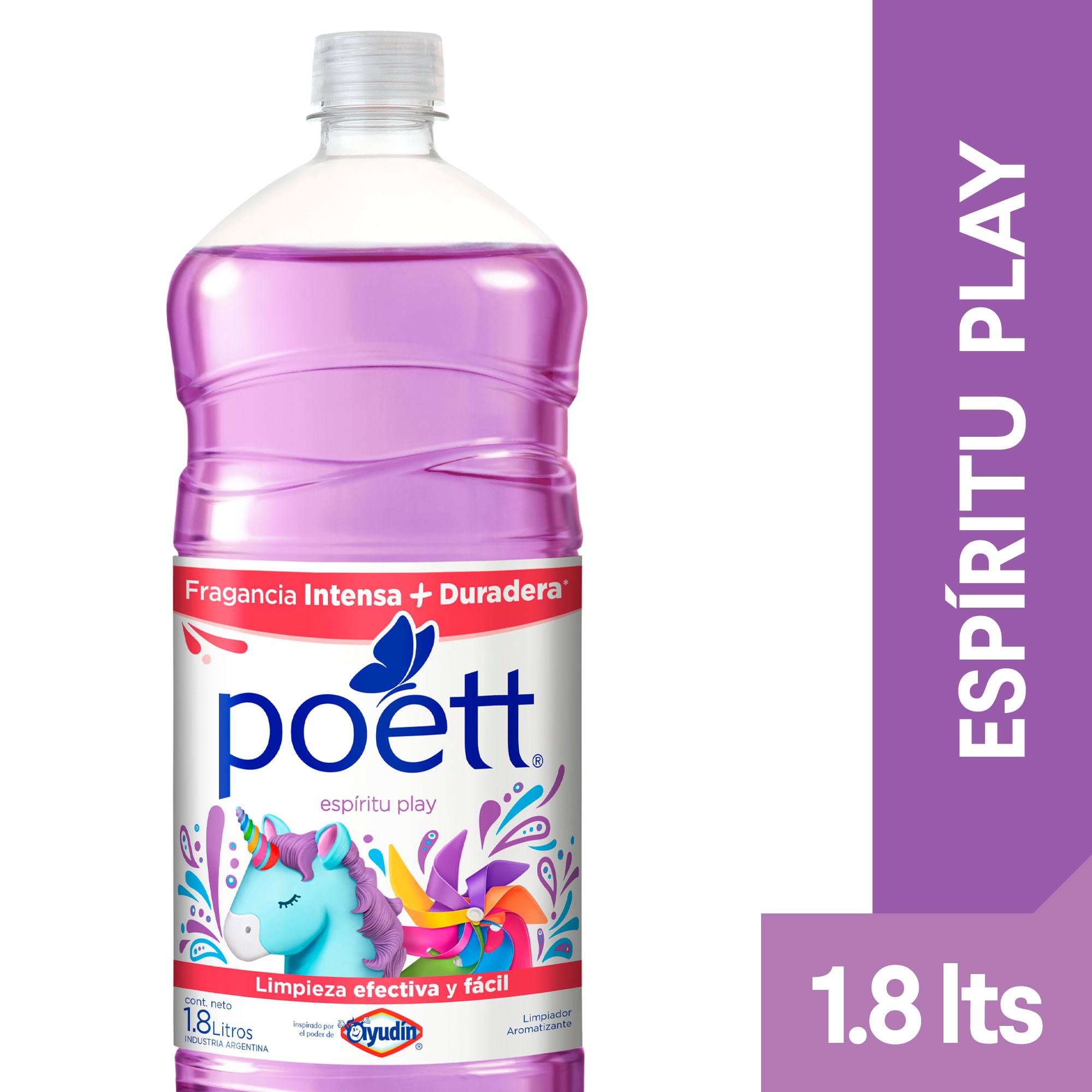 LIMPIADOR LIQUIDO ESPIRITU PLAY POETT x1.8
