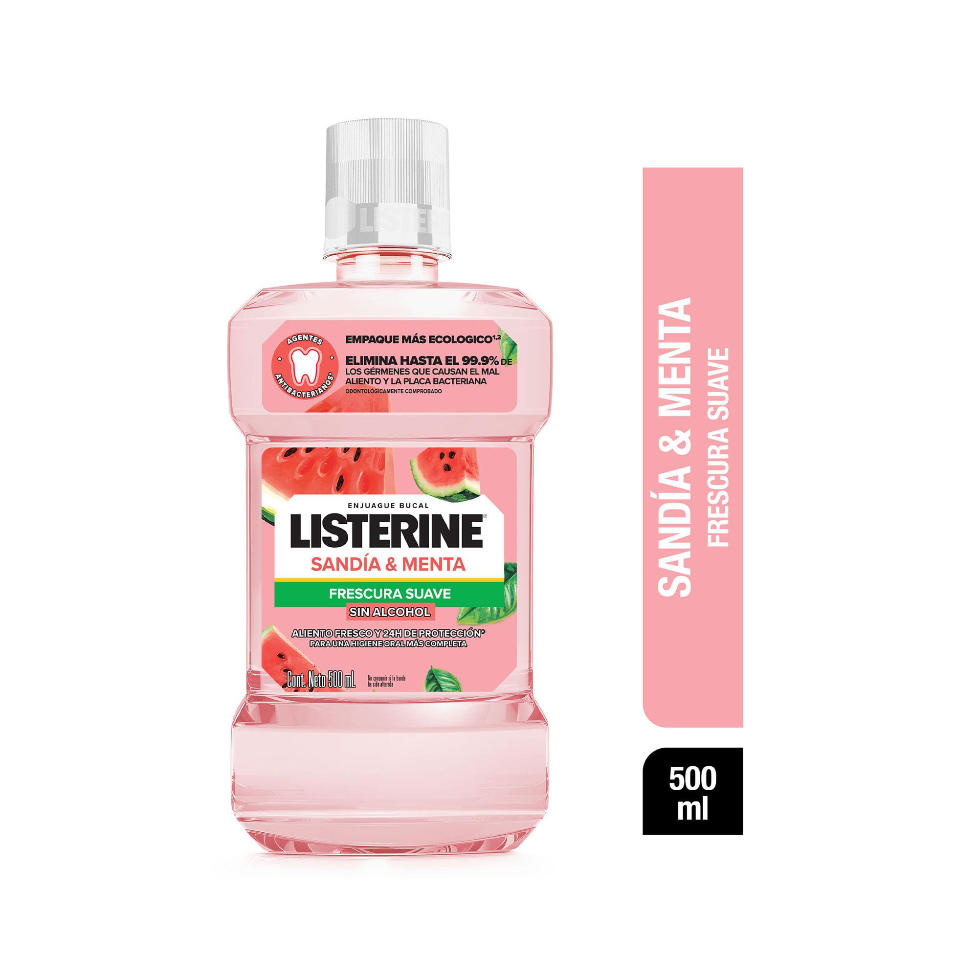 ENJUAGUE BUCAL SANDIA/MENTA LISTERINE 500ml