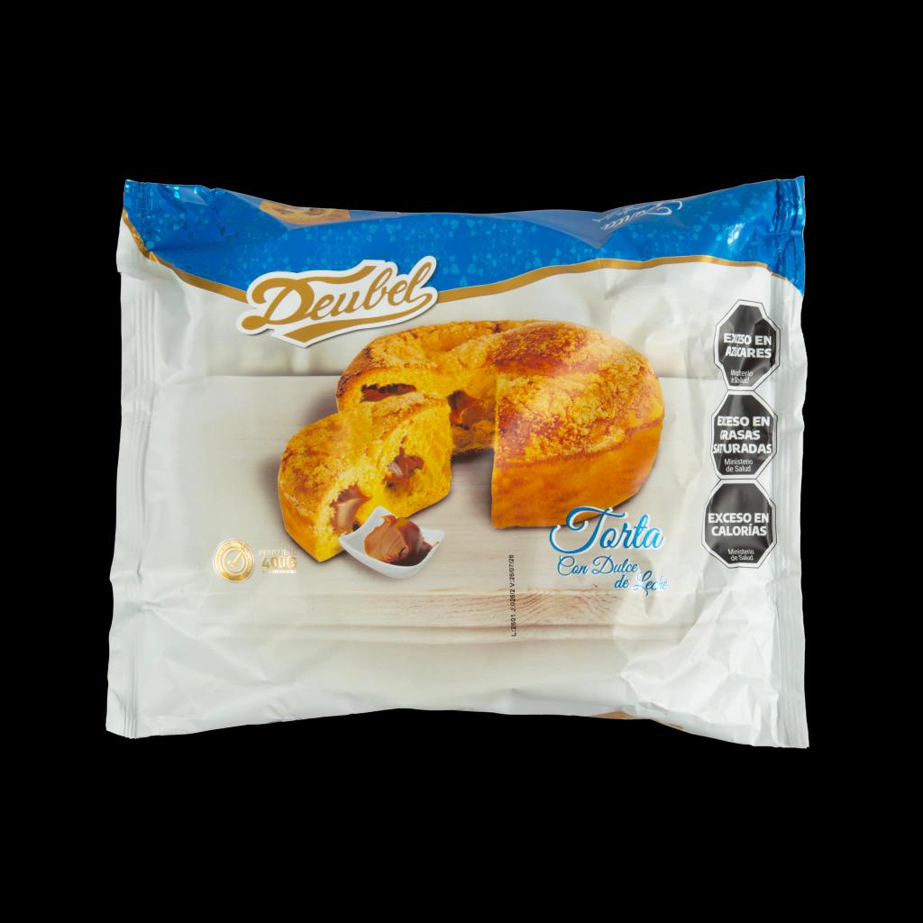 TORTA CON DULCE DE LECHE DEUBEL x 400g