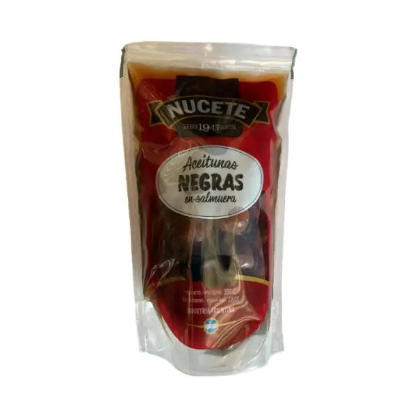 ACEITUNAS NEGRAS C/CAROZO NUCETE x 180g