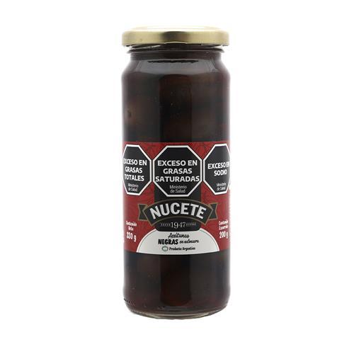 ACEITUNAS NEGRAS NUCETE FR x 200g