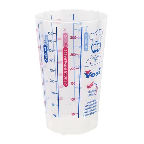 VASO MEDIDOR PLASTICO YESI x500cc art03096