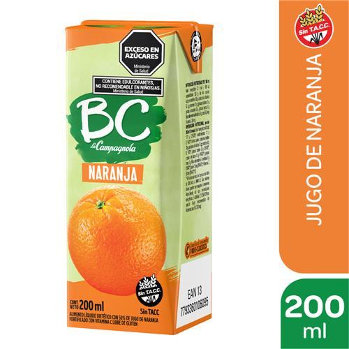 JUGO NARANJA BC x 200ml