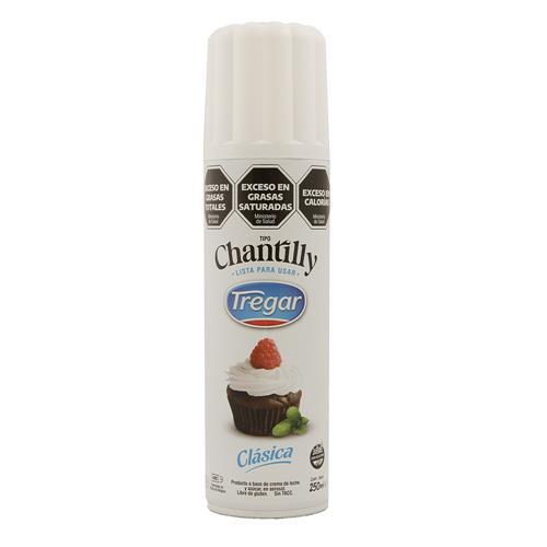 CREMA CHANTILLY SPRAY TREGAR x 250ml