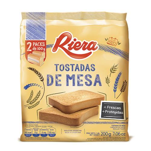 TOSTADAS RIERA DE MESA x 200g