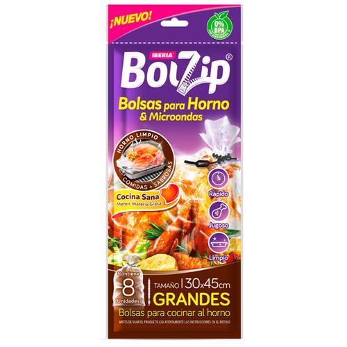 BOLZIP P/HORNO MICROONDA x 8u