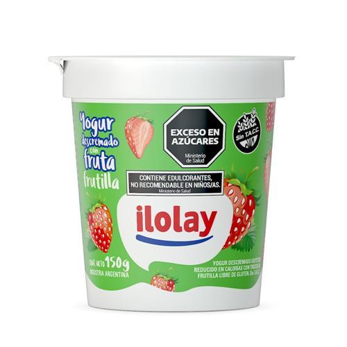 YOGUR DESC c/ TROZOS FRUTILLA ILOLAY 150gr