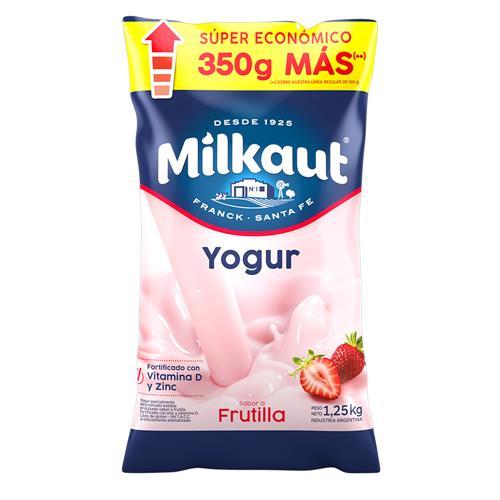 YOGUR BEB FRUTILLA MILKAUT x 1.25kg + 350g