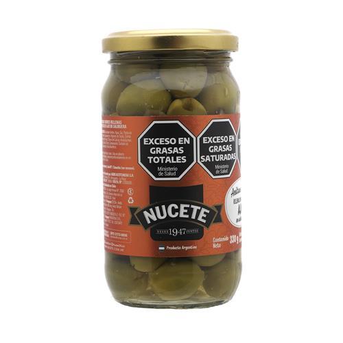 ACEITUNAS VERDES RELL AJO NUCETE x 200g
