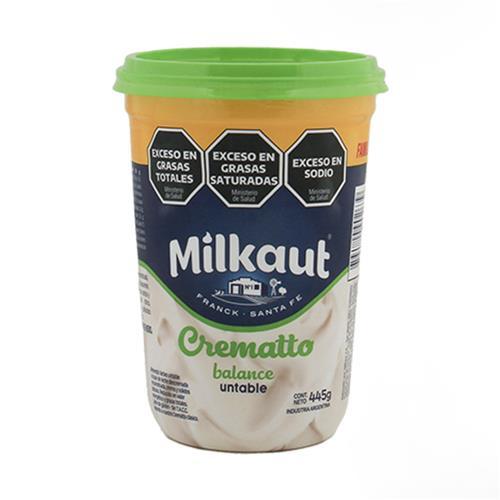 QUESO CREMATTO LIGHT MILKAUT x 445g