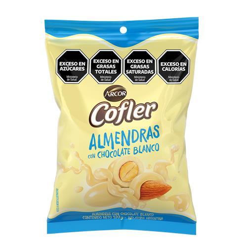 ALMENDRAS CHOC BLANCO COFLER X 100