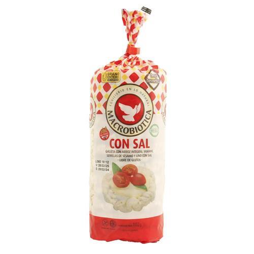 GALLETITAS ARROZ C/SAL MACROBIOTICAS x 102g
