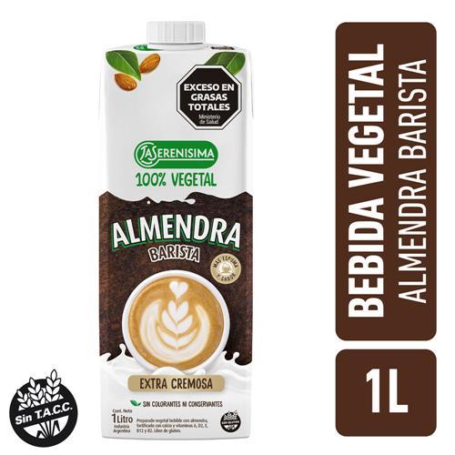 BEBIDA VEGETAL BARISTA ALMENDRA LA SERENISIMA x 1L