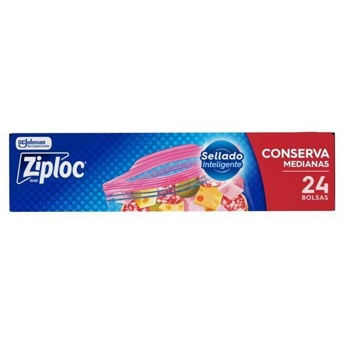 BOLSA CONSERVA MEDIANA ZIPLOC x 24u