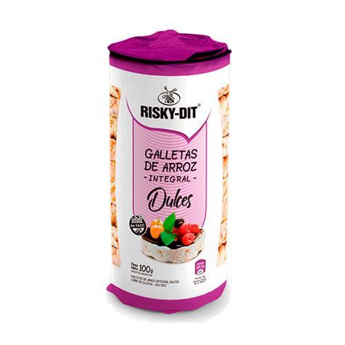 GALLETAS ARROZ INTEGR DULCES RISKY DIT x100gr