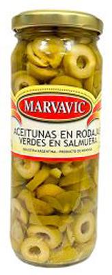 ACEITUNA VERDE RODAJAS MARVAVIC x 330gs