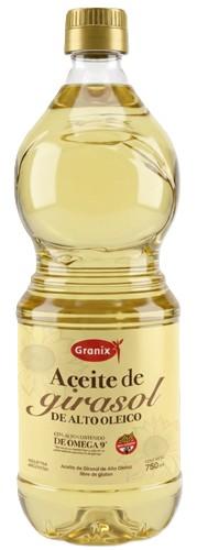 ACEITE GIRASOL ALTO OLEICO GRANIX x 750 ml