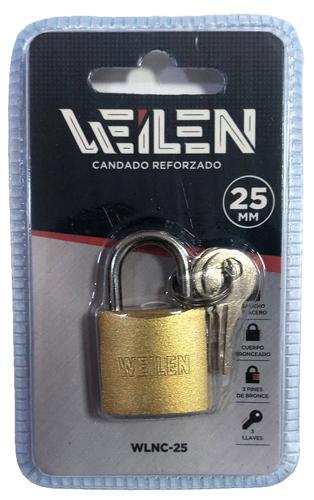 CANDADO REFORZADO 25mm WEILEN BLISTER